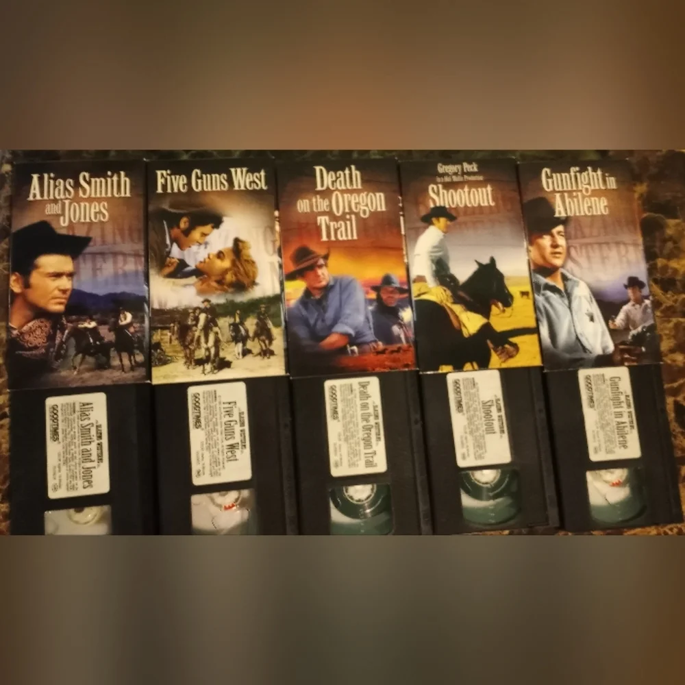 Blazing Westerns Collection 5 Series Pack VHS Tapes